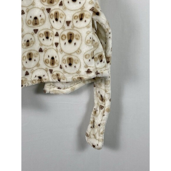 ZAK & ZOEY Toddlers Teddy Bear Barth Robe W Ears Waist Tie Plush Soft - Picture 9 of 15